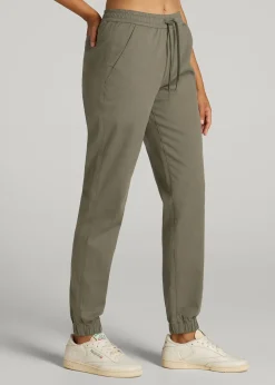 Twill Jogger Pants for Tall Women