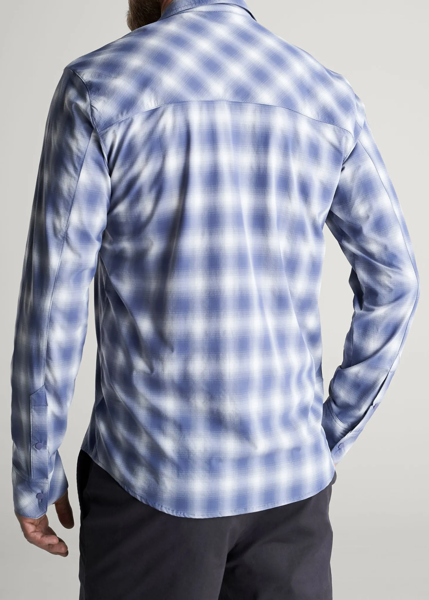 Ultra Lightweight Snap-Front Shirt for Tall Men
