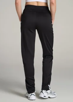 Ultra Lightweight Tricot Athletic Stripe Pants for Tall Women