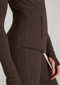 Ultra Soft Athletic Zip Up Jacket for Tall Women