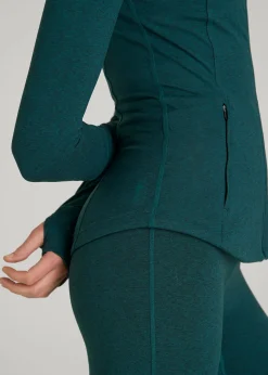 Ultra Soft Athletic Zip Up Jacket for Tall Women
