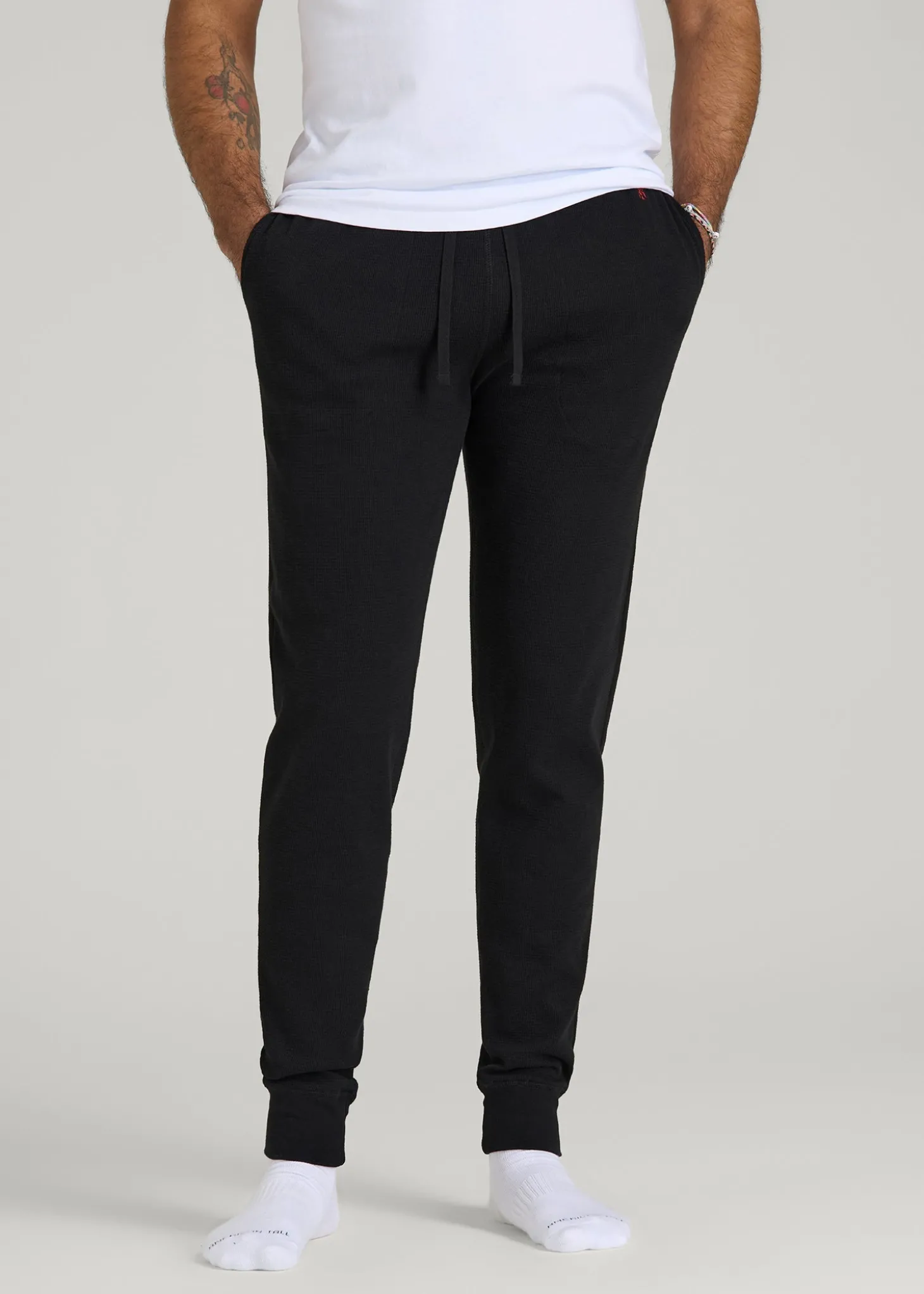 Waffle-Knit Lounge Jogger for Tall Men