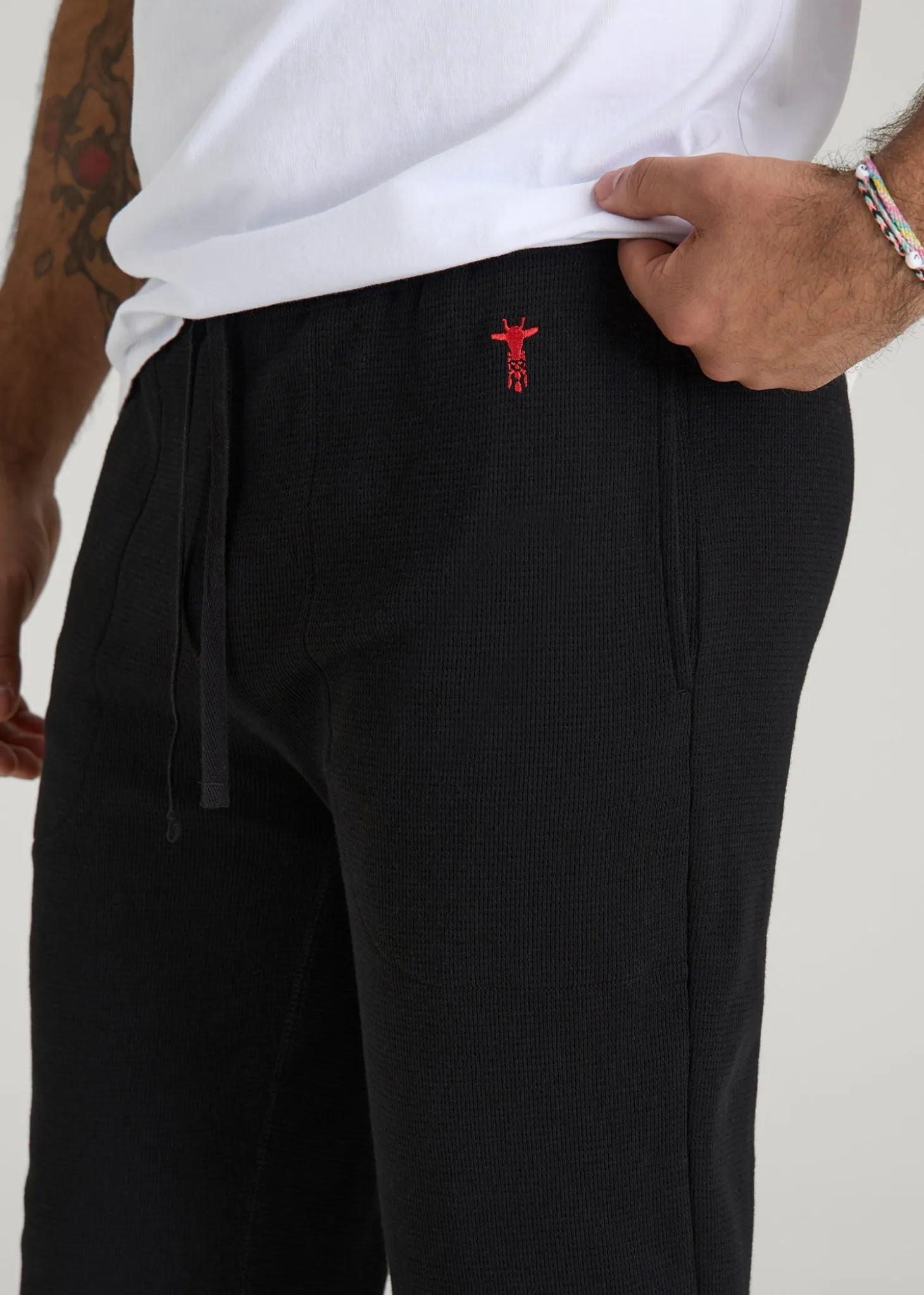 Waffle-Knit Lounge Jogger for Tall Men