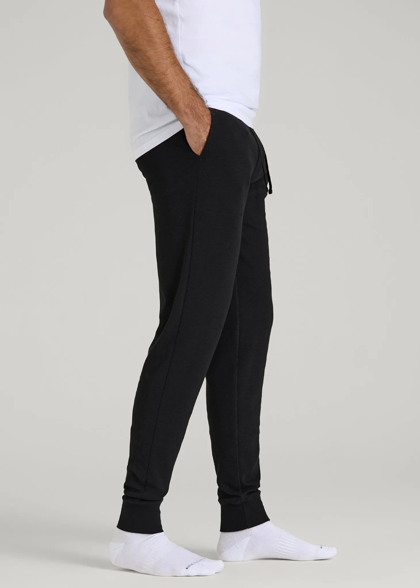 Waffle-Knit Lounge Jogger for Tall Men