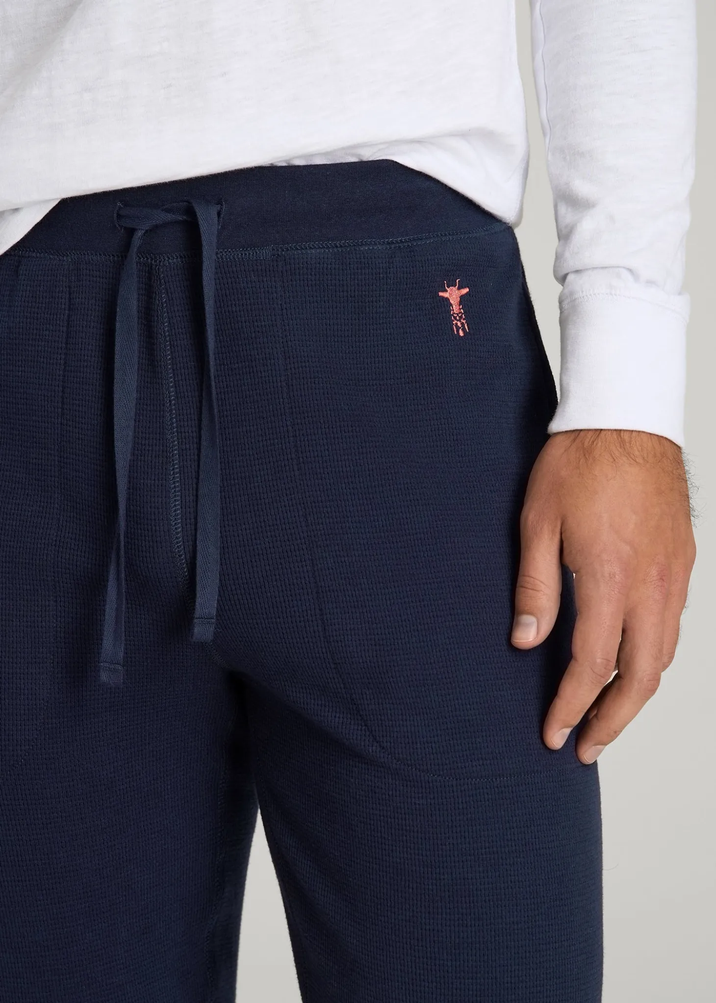 Waffle-Knit Lounge Jogger for Tall Men