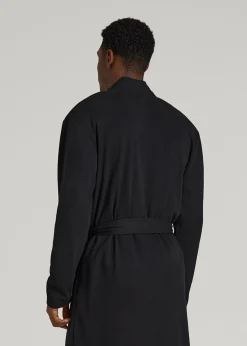 Waffle-Knit Lounge Robe for Tall Men