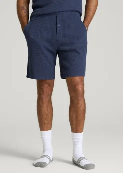 Waffle Lounge Shorts for Tall Men