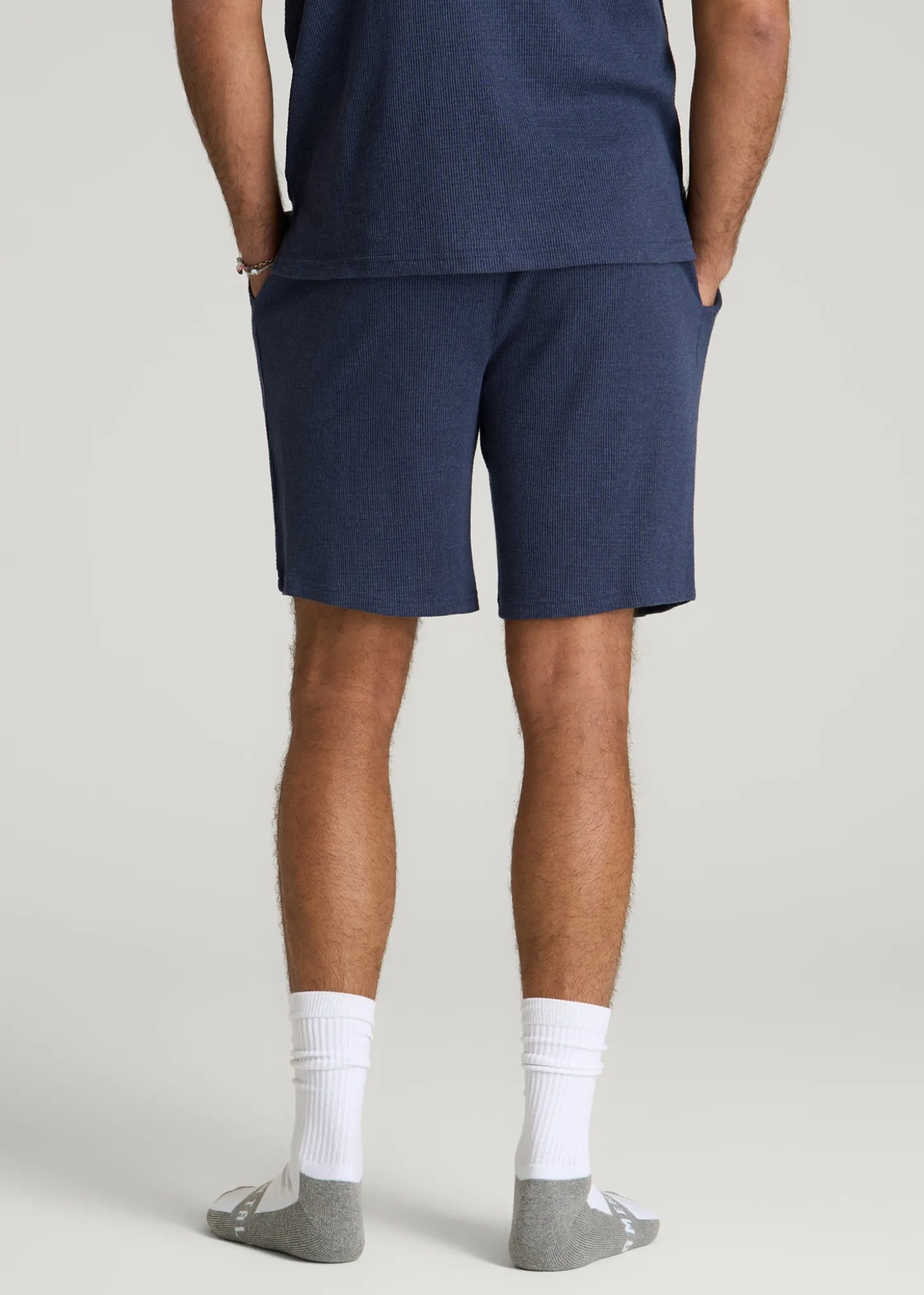 Waffle Lounge Shorts for Tall Men