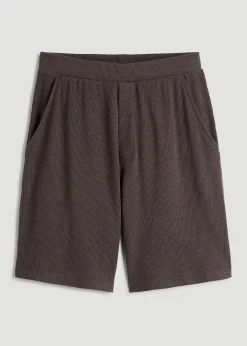 Waffle Lounge Shorts for Tall Men