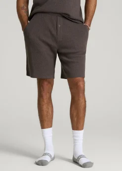 Waffle Lounge Shorts for Tall Men