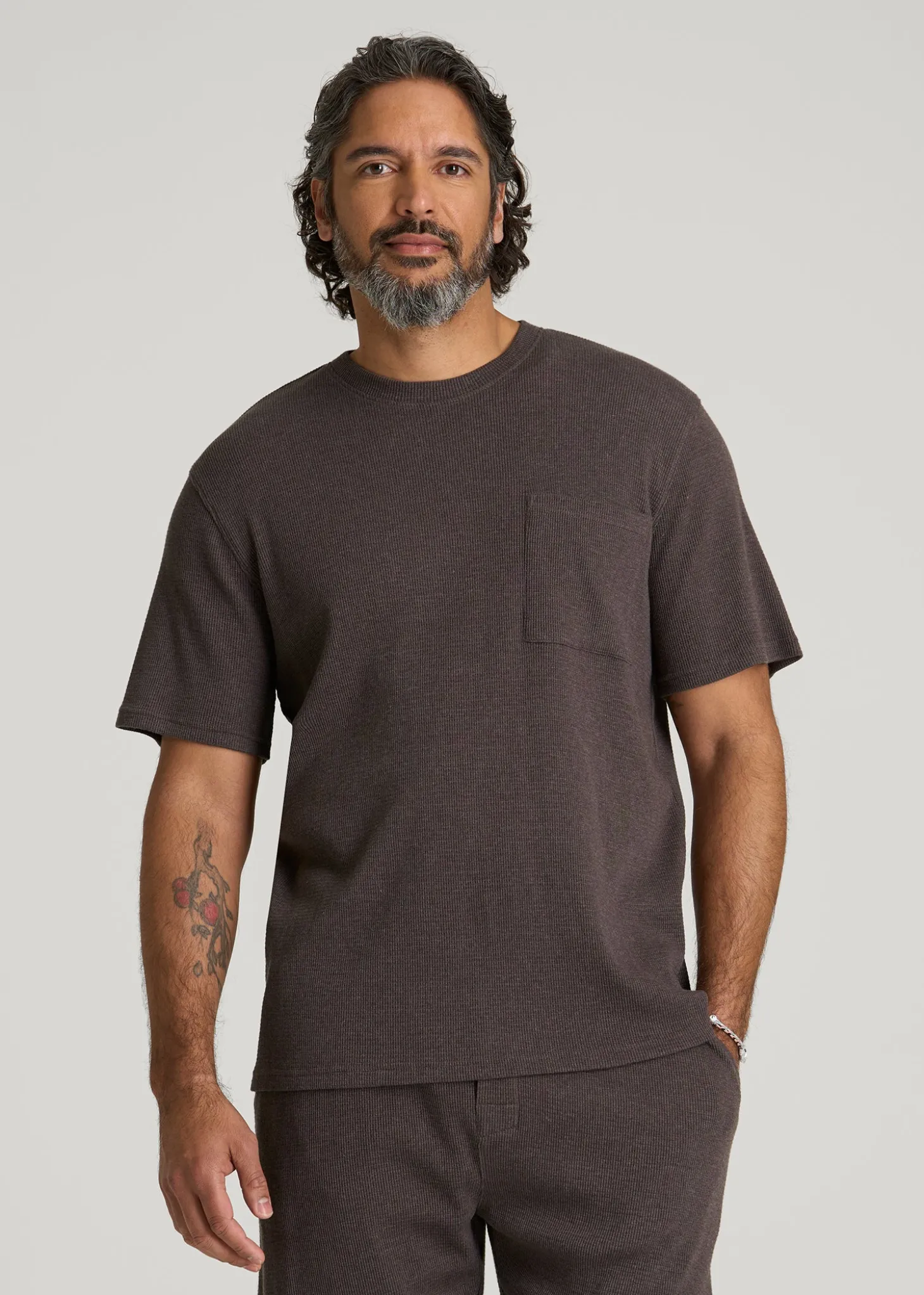 Waffle Lounge Top for Tall Men