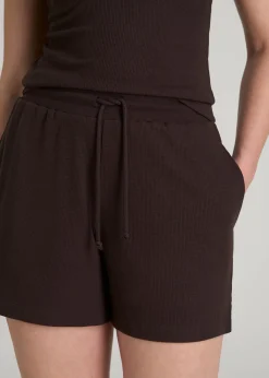 Waffle Sleep Shorts for Tall Women