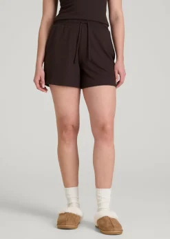 Waffle Sleep Shorts for Tall Women