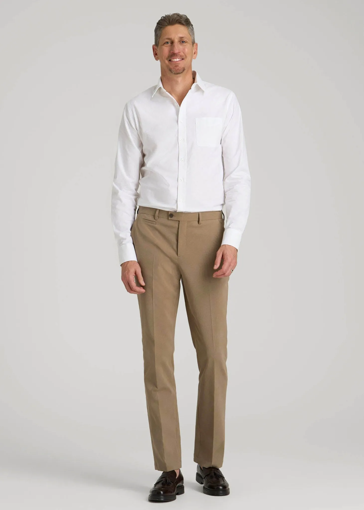 Washed Oxford Shirt for Tall Men