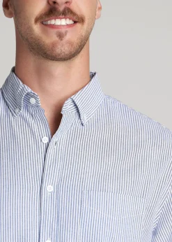 Washed Oxford Shirt for Tall Men