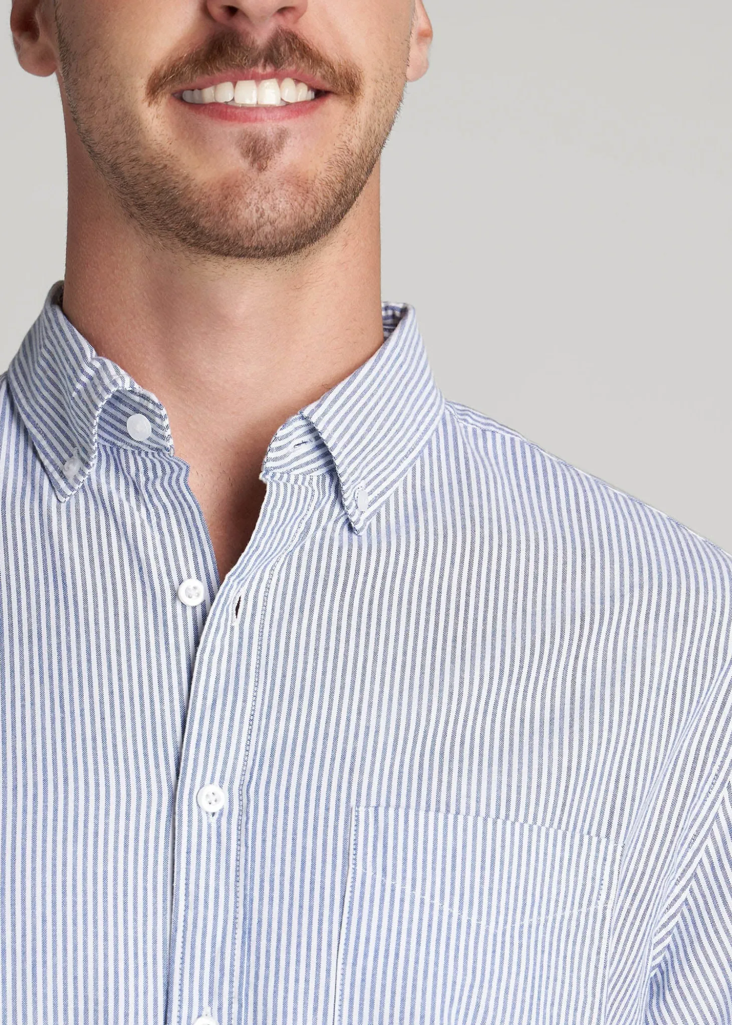 Washed Oxford Shirt for Tall Men
