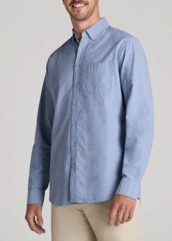 Washed Oxford Shirt for Tall Men