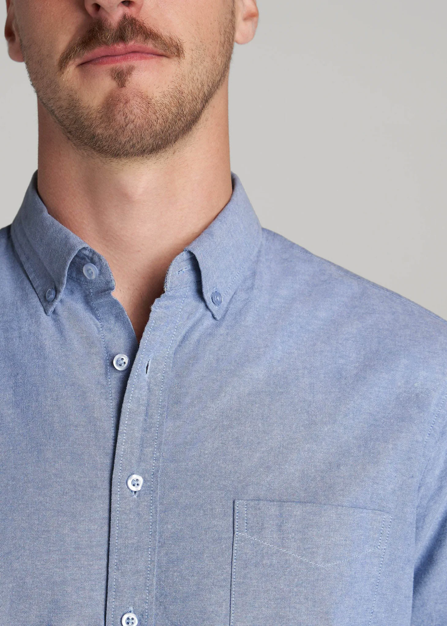Washed Oxford Shirt for Tall Men