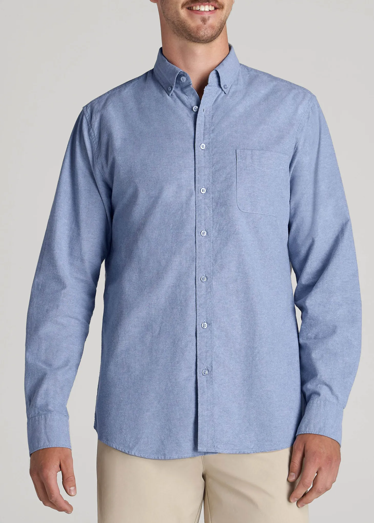 Washed Oxford Shirt for Tall Men