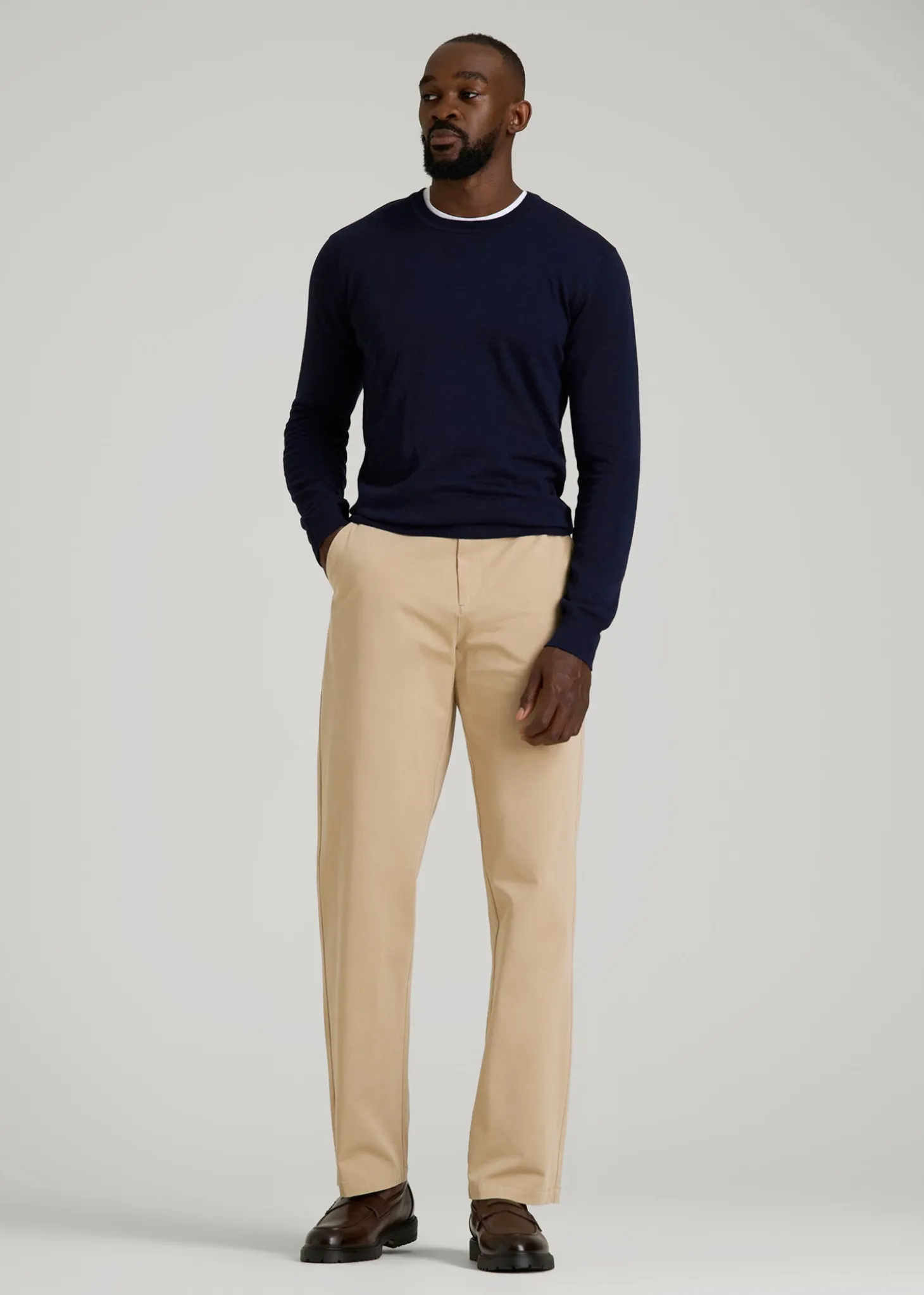 4 Way Stretch Commuter RELAXED Chino Pants for Tall Men