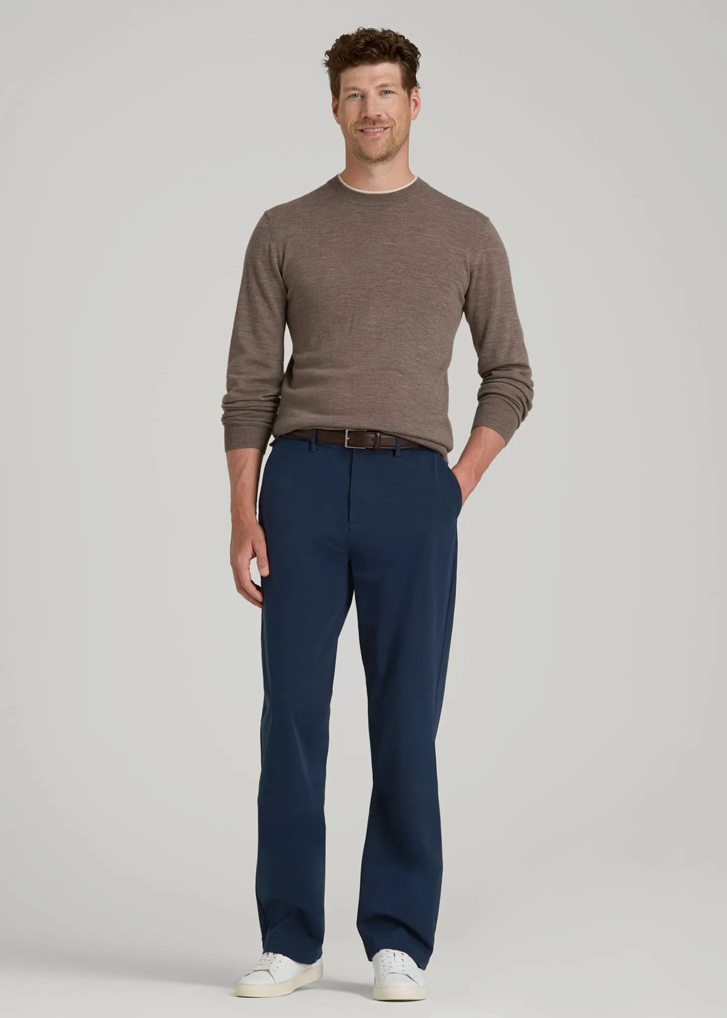4 Way Stretch Commuter RELAXED Chino Pants for Tall Men