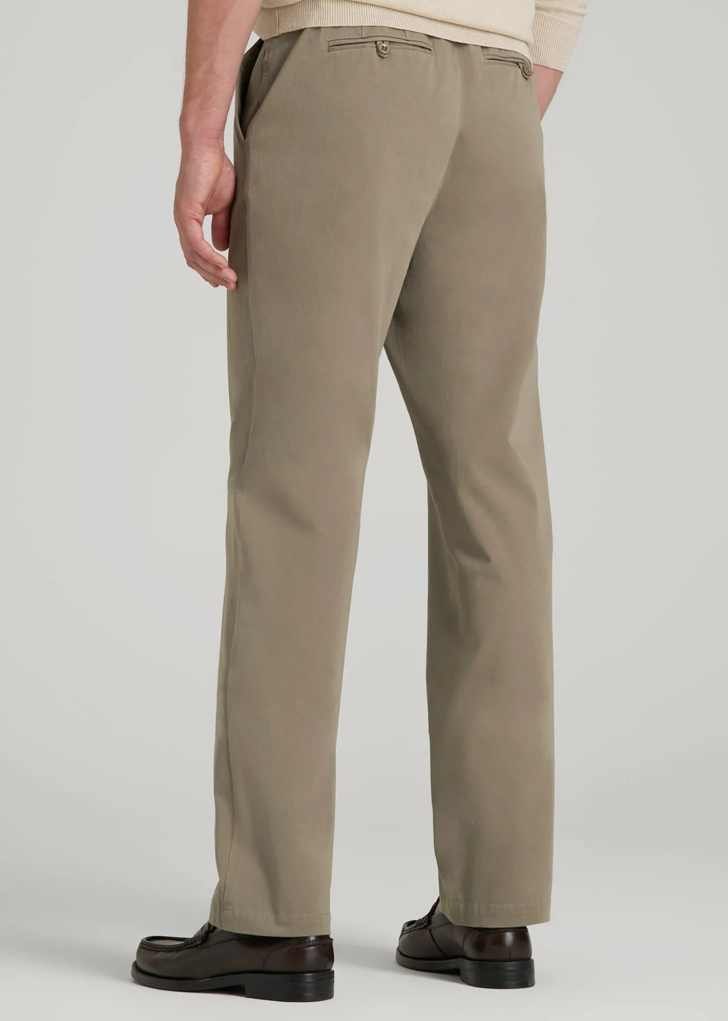 4-Way Stretch Commuter Straight Chino Pants for Tall Men