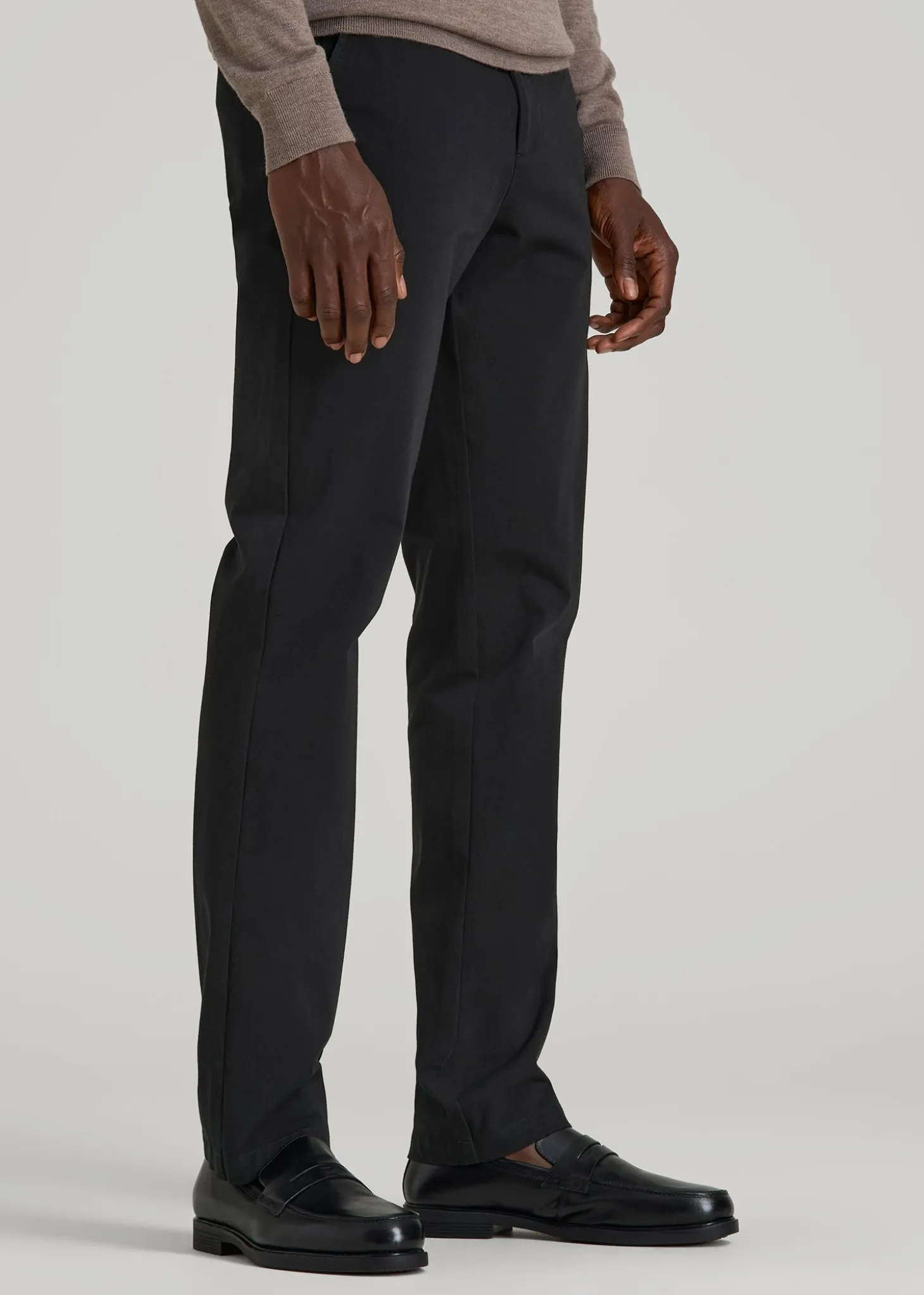 4 Way Stretch Commuter TAPERED Chino Pants for Tall Men