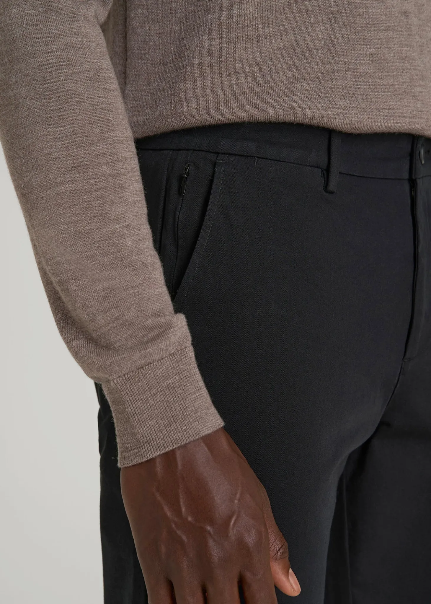 4 Way Stretch Commuter TAPERED Chino Pants for Tall Men