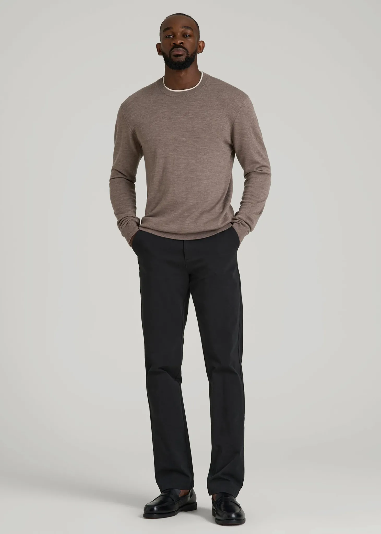 4 Way Stretch Commuter TAPERED Chino Pants for Tall Men