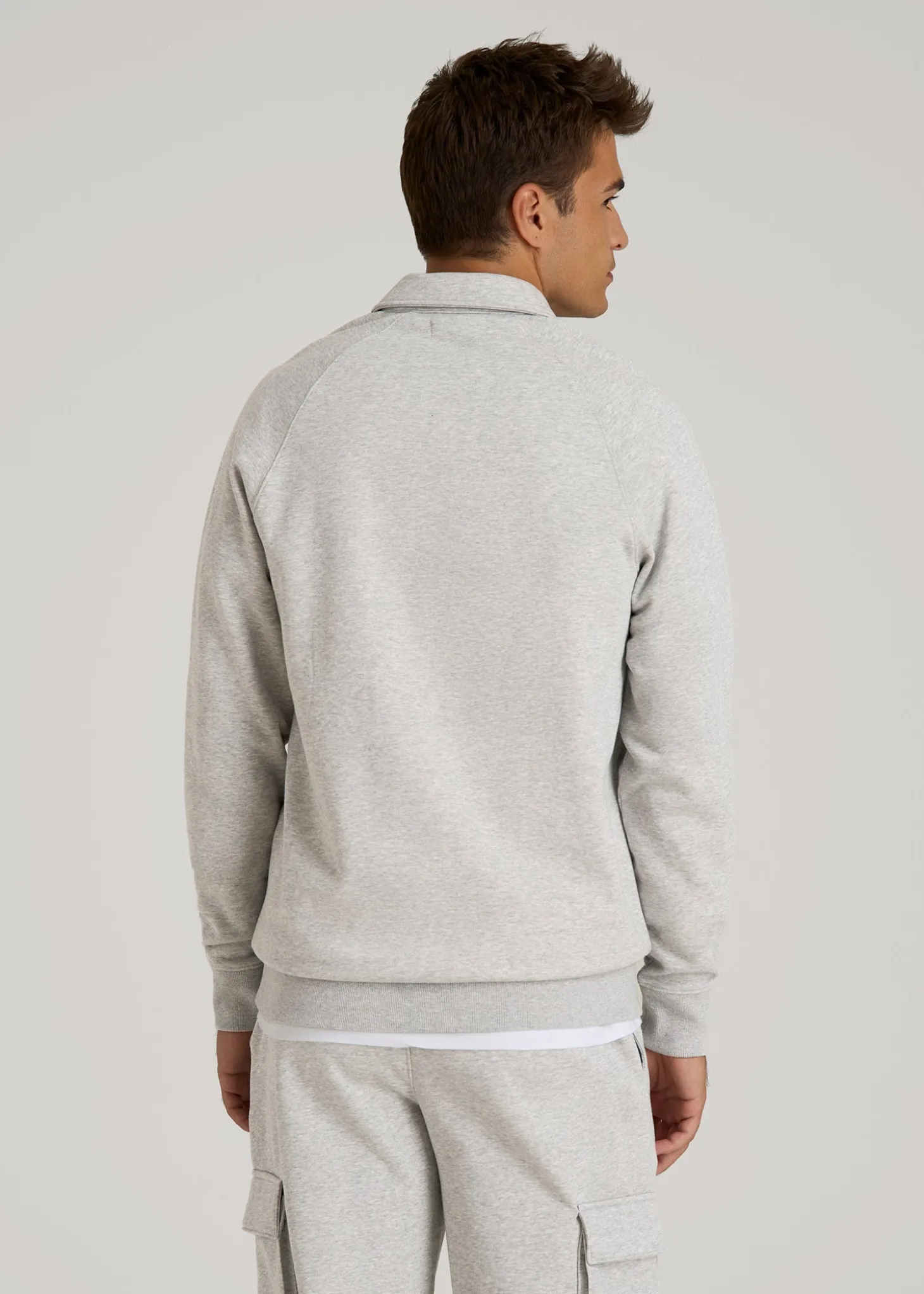 Wearever Fleece Collared Sweatshirt for Tall Men