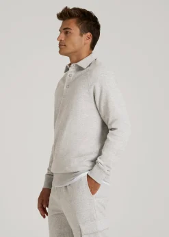 Wearever Fleece Collared Sweatshirt for Tall Men