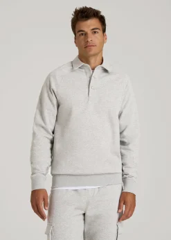 Wearever Fleece Collared Sweatshirt for Tall Men
