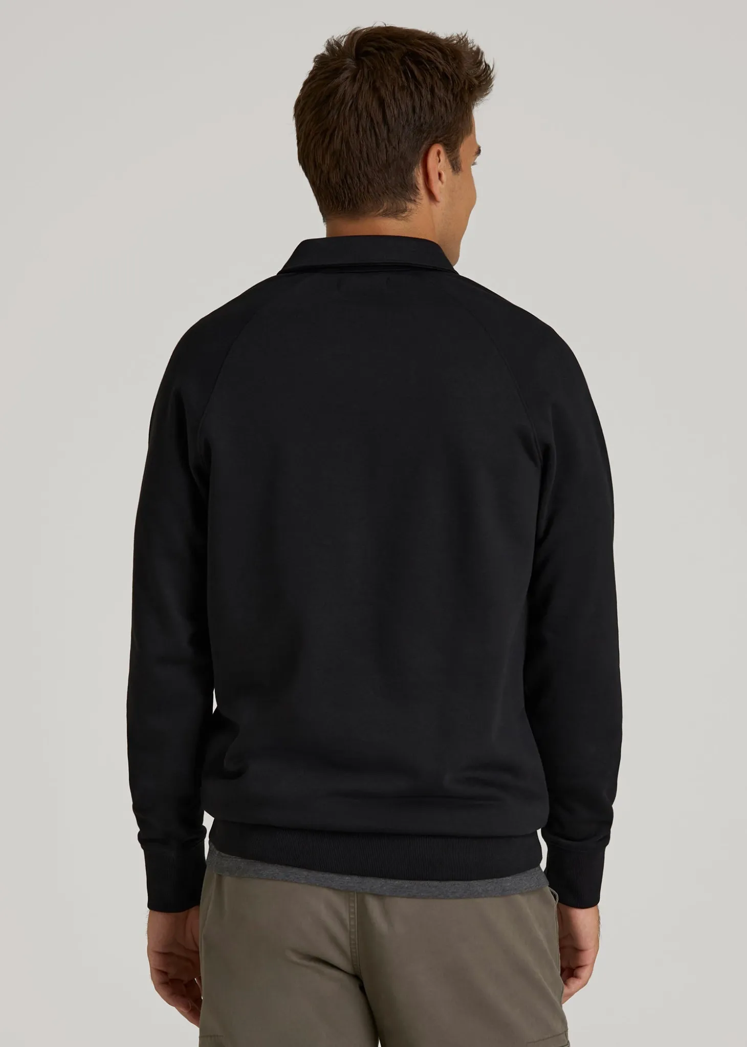 Wearever Fleece Collared Sweatshirt for Tall Men