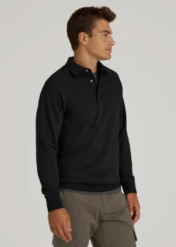 Wearever Fleece Collared Sweatshirt for Tall Men