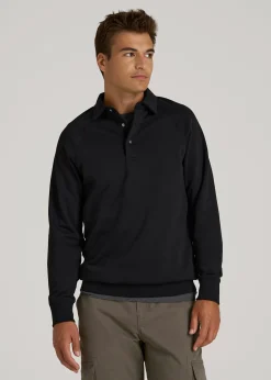 Wearever Fleece Collared Sweatshirt for Tall Men