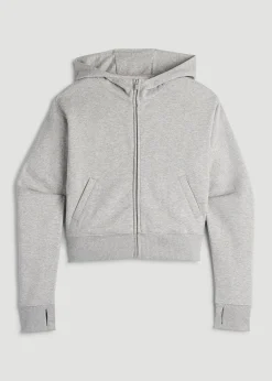 Wearever Fleece Cropped Zip-Up Hoodie for Tall Women