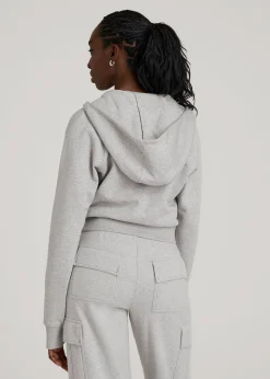 Wearever Fleece Cropped Zip-Up Hoodie for Tall Women