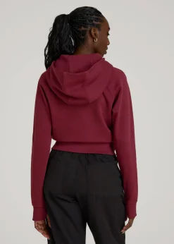Wearever Fleece Cropped Zip-Up Hoodie for Tall Women