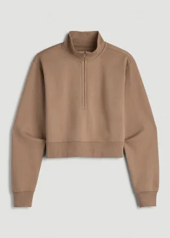 Wearever 2.0 Fleece Half-Zip Cropped Sweatshirt for Tall Women