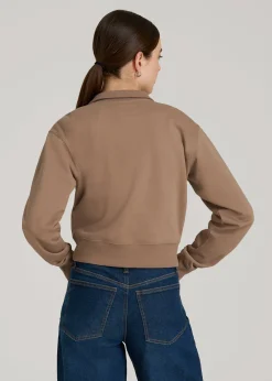 Wearever 2.0 Fleece Half-Zip Cropped Sweatshirt for Tall Women