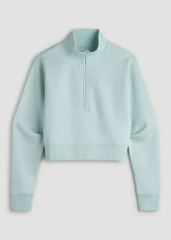 Wearever 2.0 Fleece Half-Zip Cropped Sweatshirt for Tall Women
