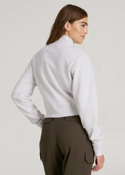 Wearever 2.0 Fleece Half-Zip Cropped Sweatshirt for Tall Women