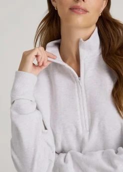 Wearever 2.0 Fleece Half-Zip Cropped Sweatshirt for Tall Women