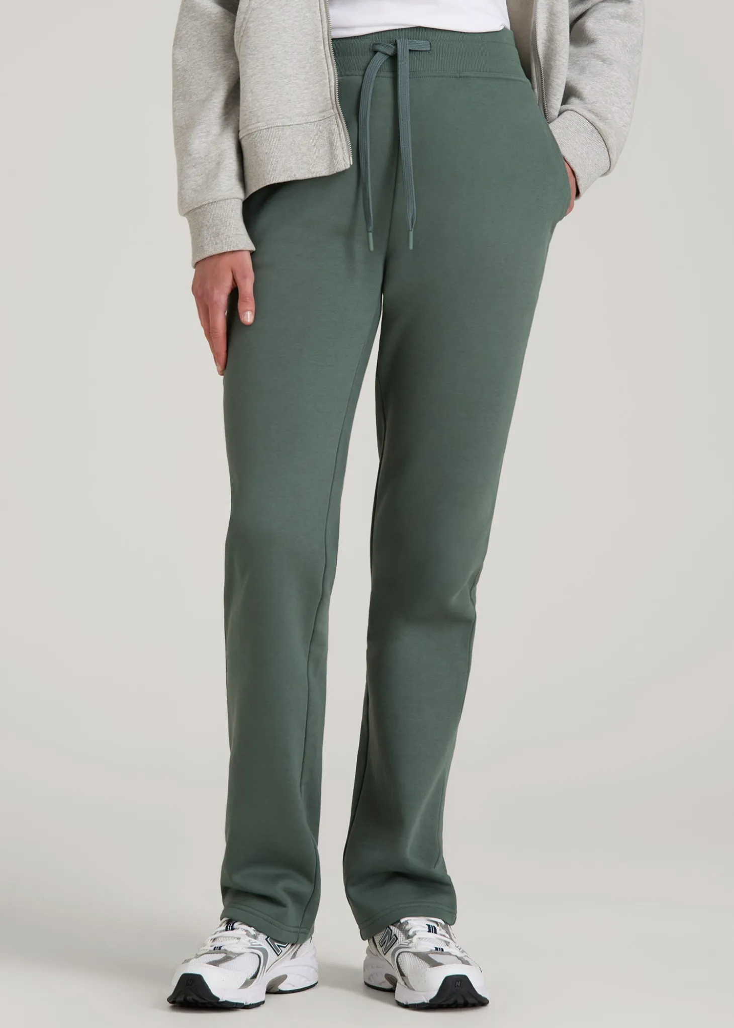 Wearever Fleece Open-Bottom Sweatpants for Tall Women
