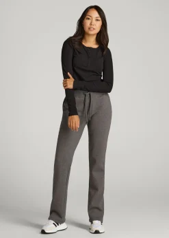 Wearever Fleece Open-Bottom Sweatpants for Tall Women