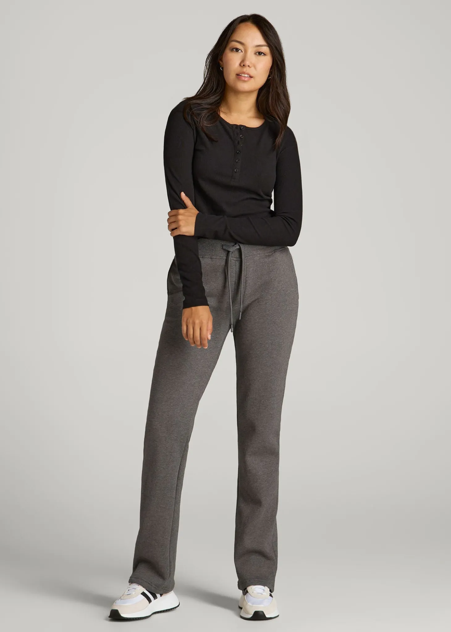 Wearever Fleece Open-Bottom Sweatpants for Tall Women