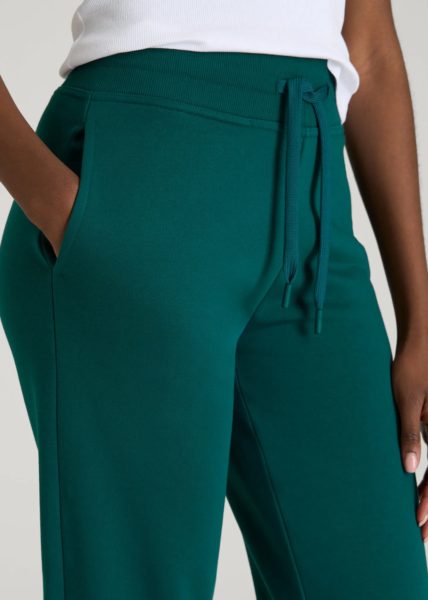 Wearever Fleece Open-Bottom Sweatpants for Tall Women