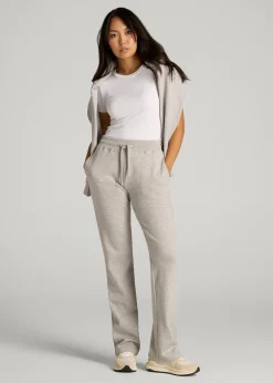 Wearever Fleece Open-Bottom Sweatpants for Tall Women