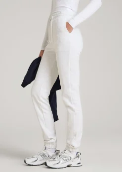 Wearever Fleece Slim Fit High-Waisted Garment Dye Sweatpants for Tall Women
