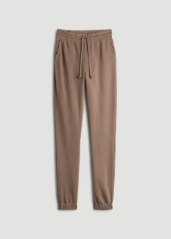 Wearever Fleece Slim Fit High-Waisted Garment Dye Sweatpants for Tall Women